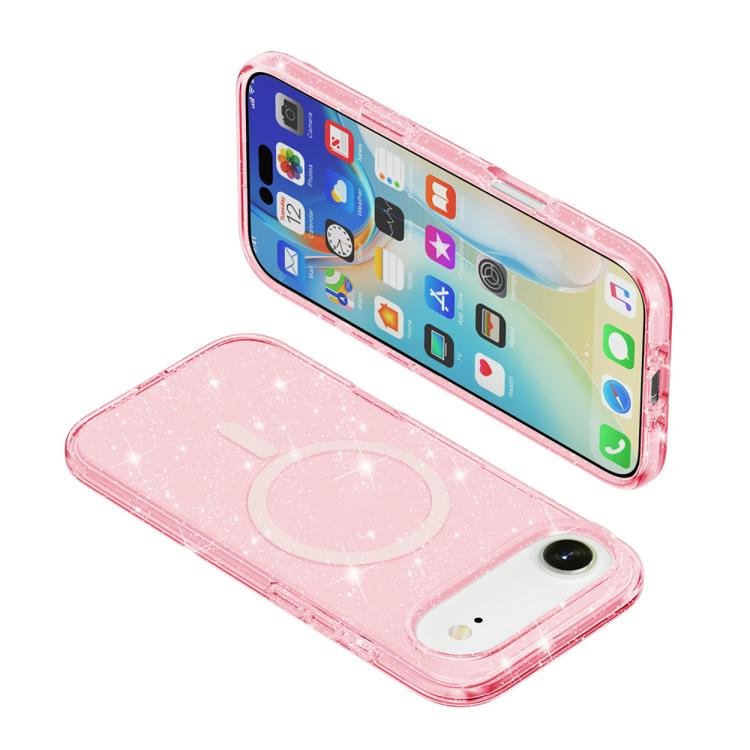 For iPhone Air Terminator Style Glitter Powder MagSafe Magnetic Phone Case