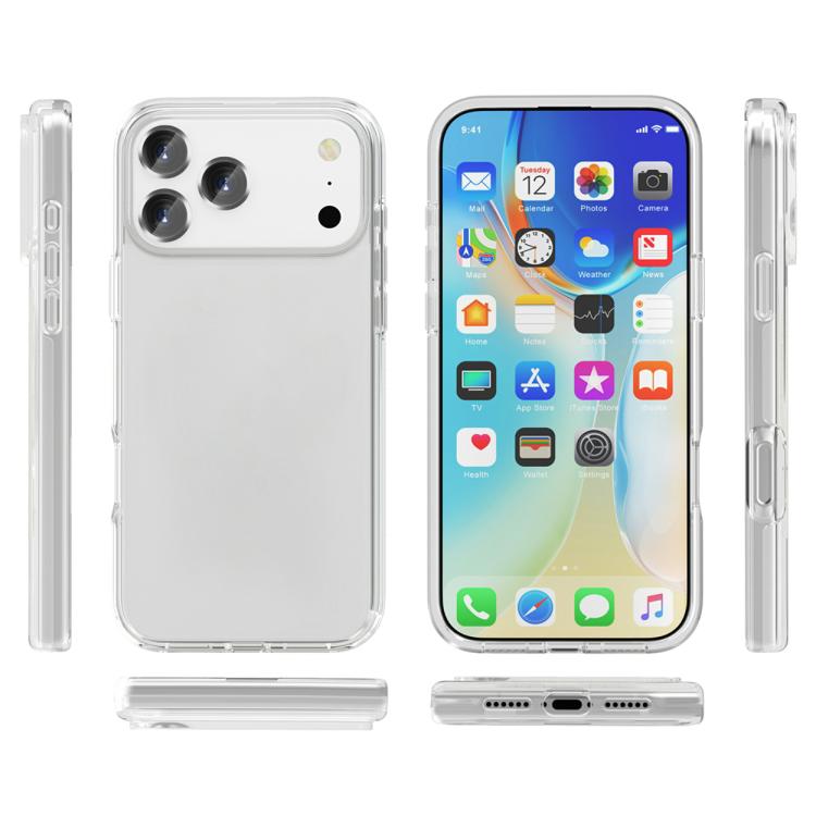 For iPhone 17 Pro Shockproof Terminator Glitter Powder Phone Case
