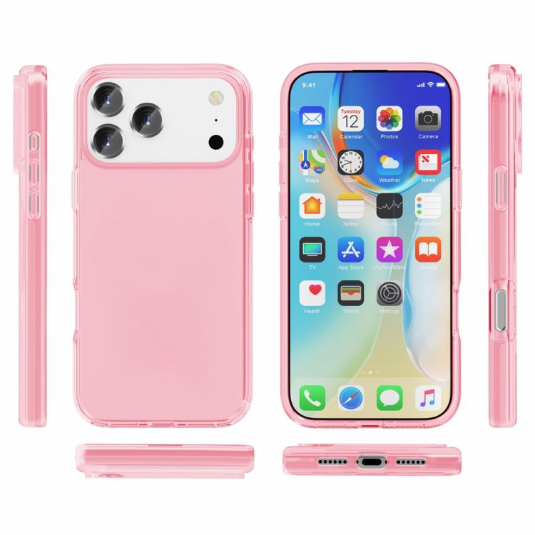 For iPhone 17 Pro Shockproof Terminator Glitter Powder Phone Case