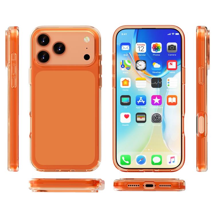 For iPhone 17 Pro Shockproof Terminator Glitter Powder Phone Case