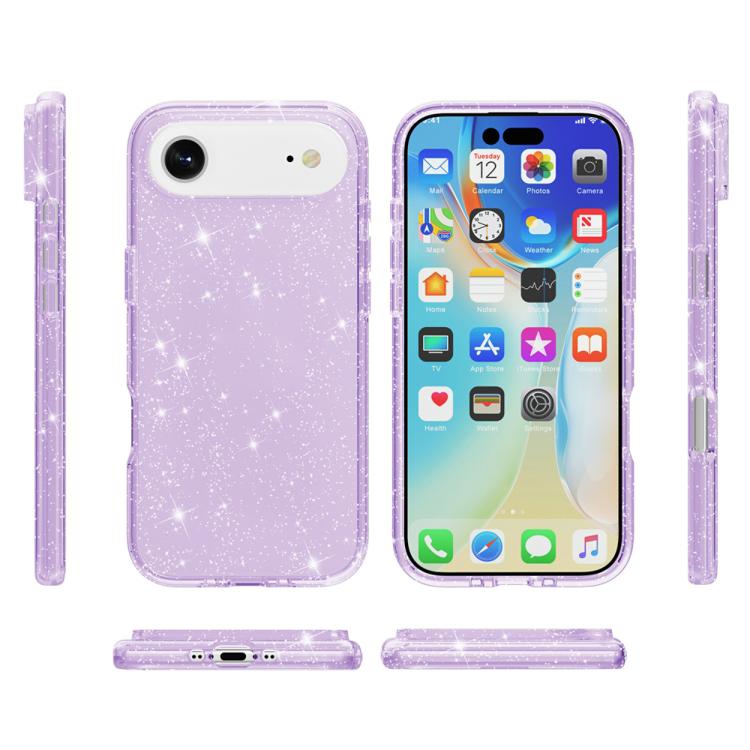 For iPhone Air Shockproof Terminator Glitter Powder Phone Case