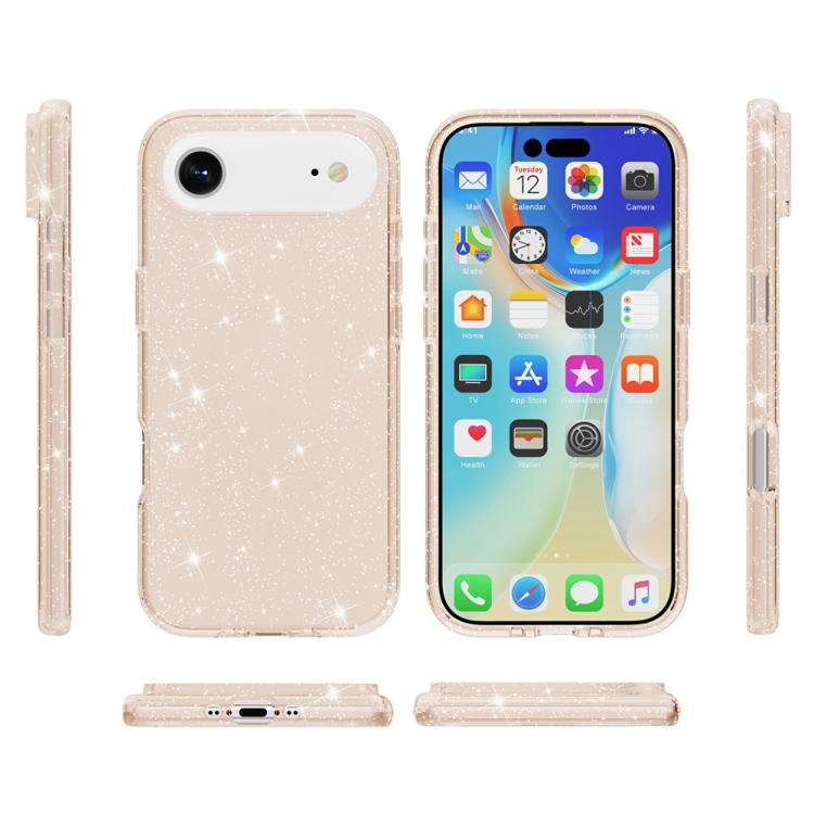 For iPhone Air Shockproof Terminator Glitter Powder Phone Case