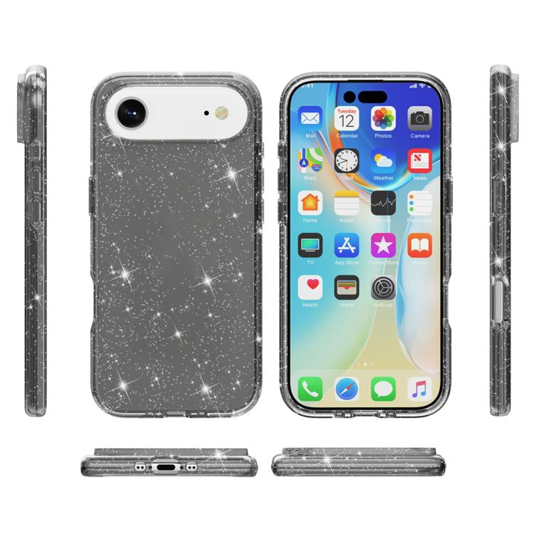 For iPhone Air Shockproof Terminator Glitter Powder Phone Case