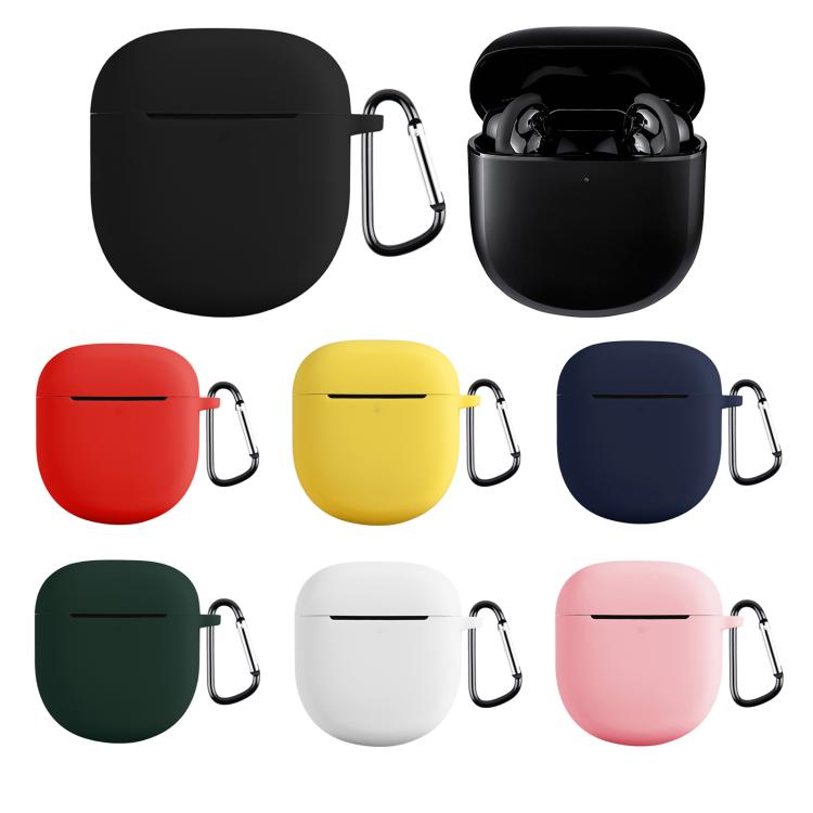 For Bose QuietComfort Earbuds II Solid Color Silicone Earphone Protective Case with Hook