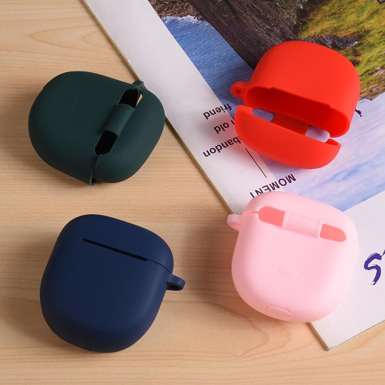 For Bose QuietComfort Earbuds II Solid Color Silicone Earphone Protective Case with Hook