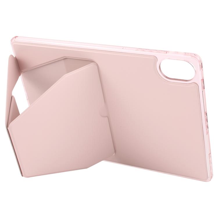 For Huawei MatePad Air 12 / 12 X 2024 Folding Magnetic Holder Acrylic Leather Back Tablet Case