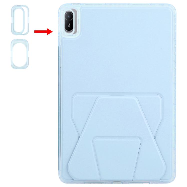For Huawei MatePad 11 2021 / 2024 / 11 SE Folding Magnetic Holder Acrylic Leather Back Tablet Case