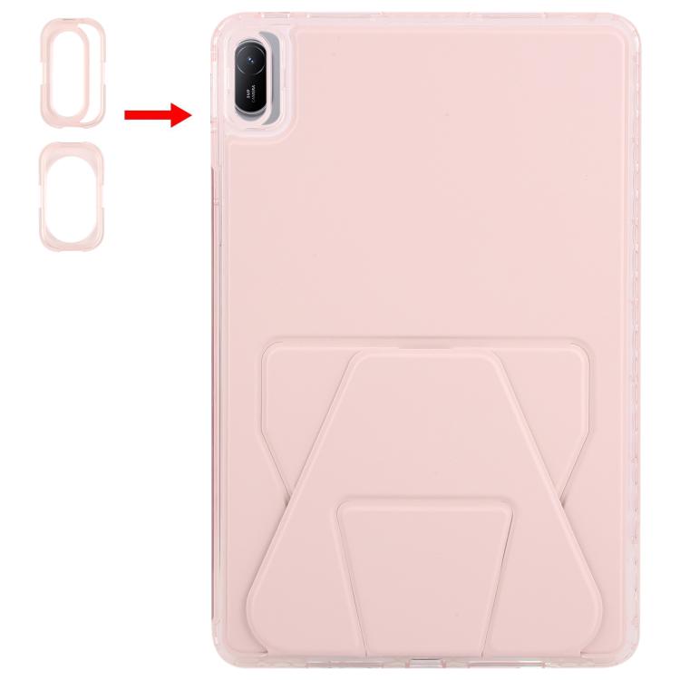 For Huawei MatePad 11 2021 / 2024 / 11 SE Folding Magnetic Holder Acrylic Leather Back Tablet Case