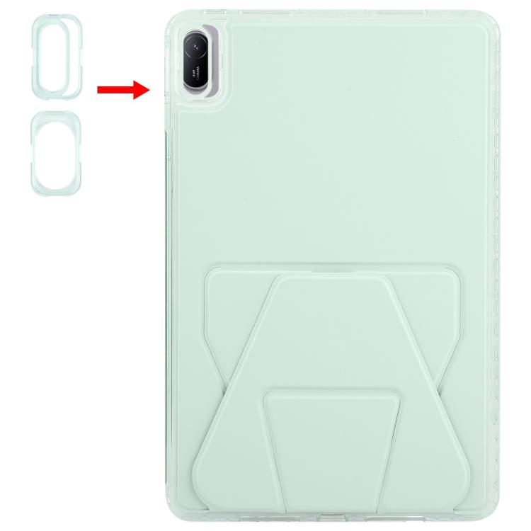 For Huawei MatePad 11 2021 / 2024 / 11 SE Folding Magnetic Holder Acrylic Leather Back Tablet Case