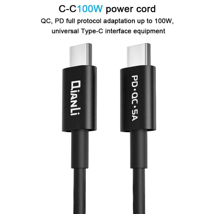 QianLi Adaptive Notebook Power Cable, Interface:L Head to Type-C