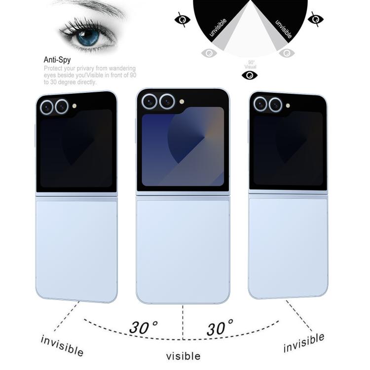 For Samsung Galaxy Z Flip7 5G Back Screen 28-degree Privacy Full Cover Screen Protector