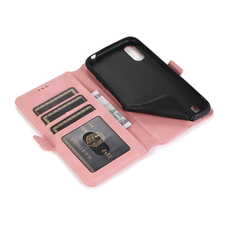 For Samsung Galaxy A01 Retro Magnetic Closing Clasp Horizontal Flip Leather Case with Holder & Card Slots & Photo Frame & Wallet