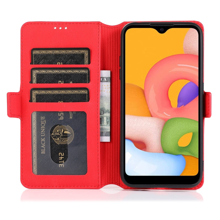 For Samsung Galaxy A01 Retro Magnetic Closing Clasp Horizontal Flip Leather Case with Holder & Card Slots & Photo Frame & Wallet
