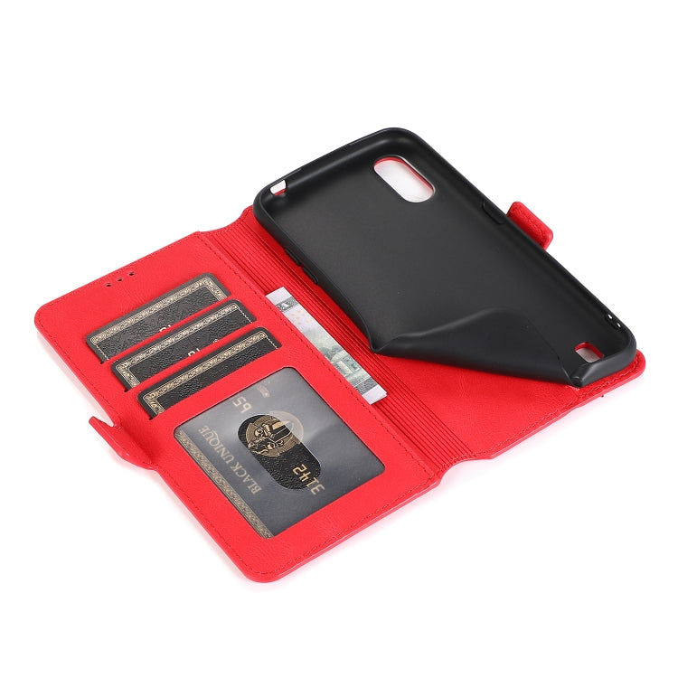 For Samsung Galaxy A01 Retro Magnetic Closing Clasp Horizontal Flip Leather Case with Holder & Card Slots & Photo Frame & Wallet