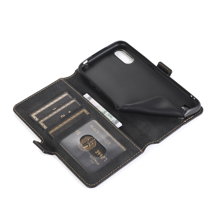 For Samsung Galaxy A01 Retro Magnetic Closing Clasp Horizontal Flip Leather Case with Holder & Card Slots & Photo Frame & Wallet