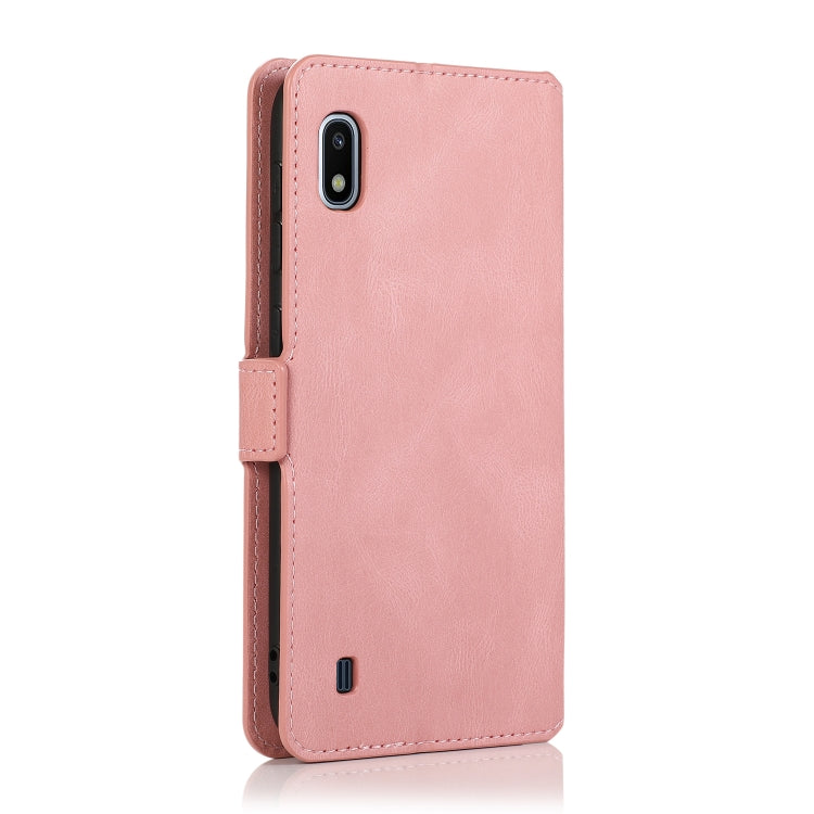 For Samsung Galaxy A10 Retro Magnetic Closing Clasp Horizontal Flip Leather Case with Holder & Card Slots & Photo Frame & Wallet