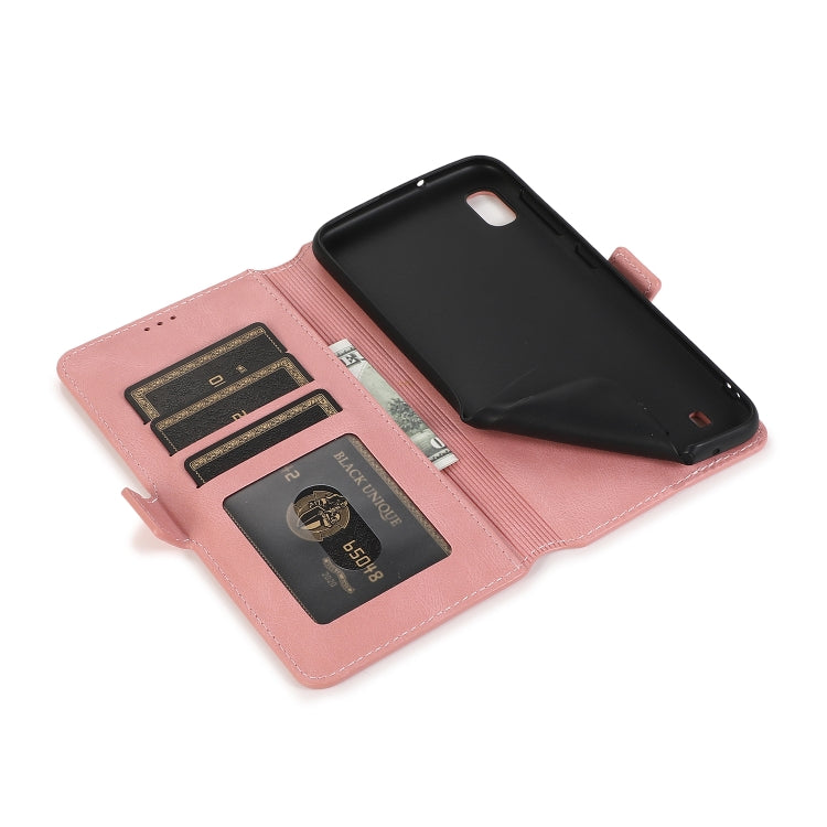 For Samsung Galaxy A10 Retro Magnetic Closing Clasp Horizontal Flip Leather Case with Holder & Card Slots & Photo Frame & Wallet