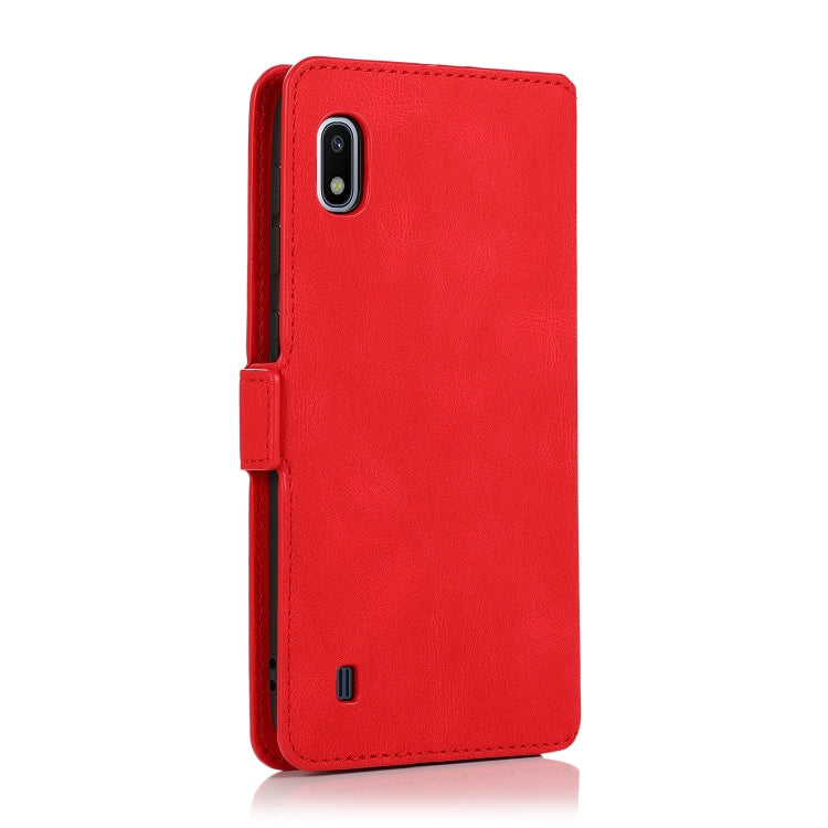 For Samsung Galaxy A10 Retro Magnetic Closing Clasp Horizontal Flip Leather Case with Holder & Card Slots & Photo Frame & Wallet