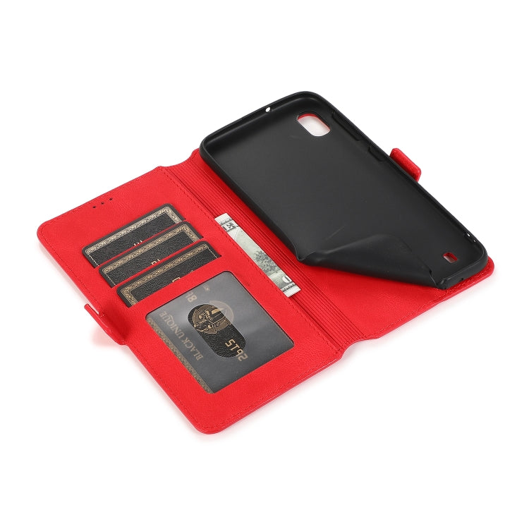 For Samsung Galaxy A10 Retro Magnetic Closing Clasp Horizontal Flip Leather Case with Holder & Card Slots & Photo Frame & Wallet