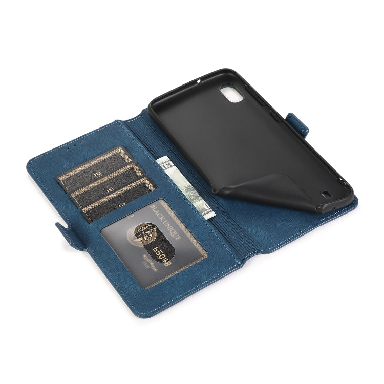 For Samsung Galaxy A10 Retro Magnetic Closing Clasp Horizontal Flip Leather Case with Holder & Card Slots & Photo Frame & Wallet