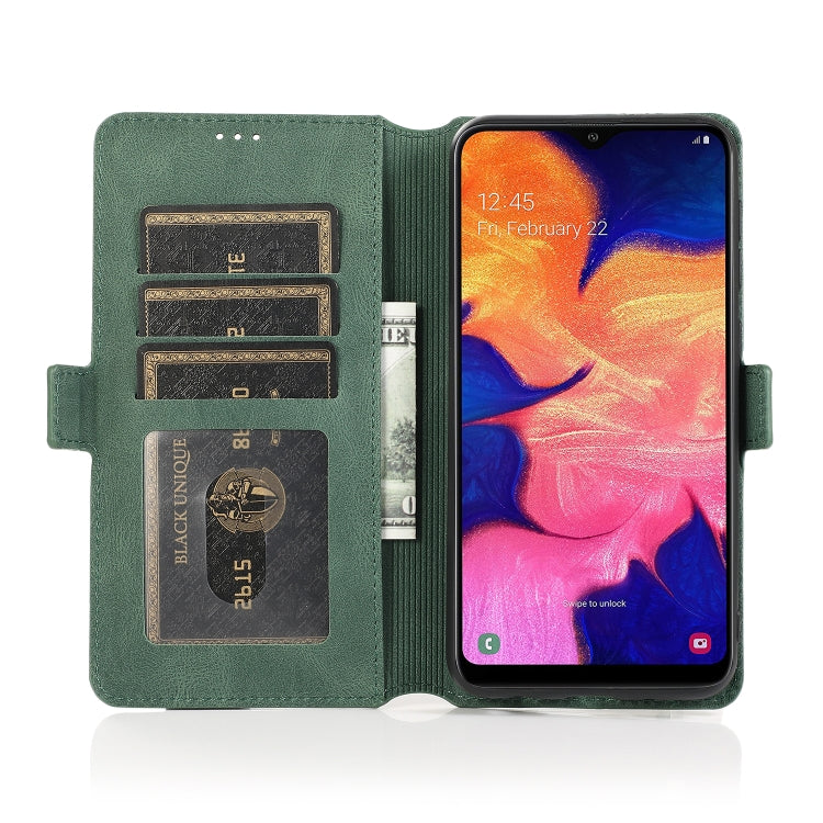 For Samsung Galaxy A10 Retro Magnetic Closing Clasp Horizontal Flip Leather Case with Holder & Card Slots & Photo Frame & Wallet