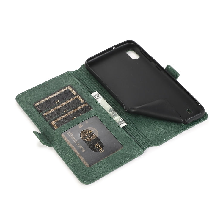 For Samsung Galaxy A10 Retro Magnetic Closing Clasp Horizontal Flip Leather Case with Holder & Card Slots & Photo Frame & Wallet