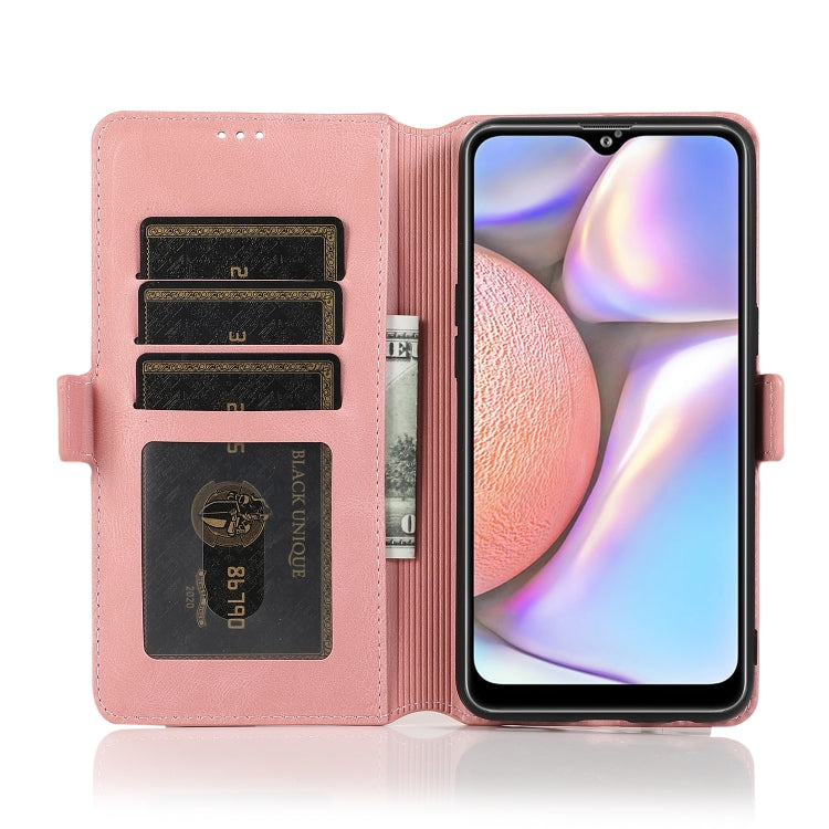 For Samsung Galaxy A10s Retro Magnetic Closing Clasp Horizontal Flip Leather Case with Holder & Card Slots & Photo Frame & Wallet
