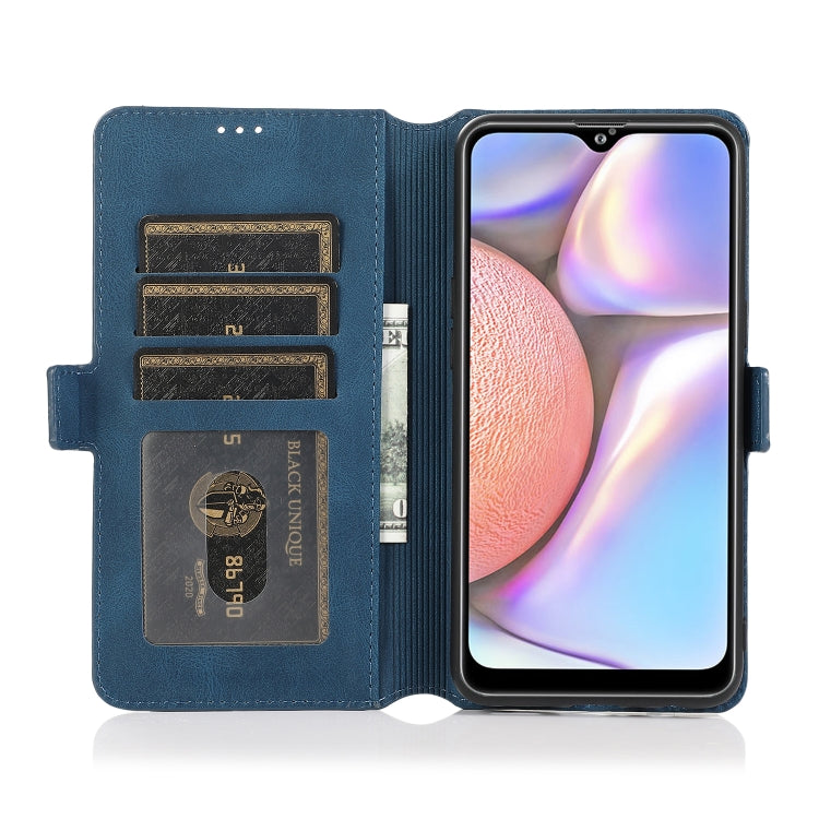 For Samsung Galaxy A10s Retro Magnetic Closing Clasp Horizontal Flip Leather Case with Holder & Card Slots & Photo Frame & Wallet