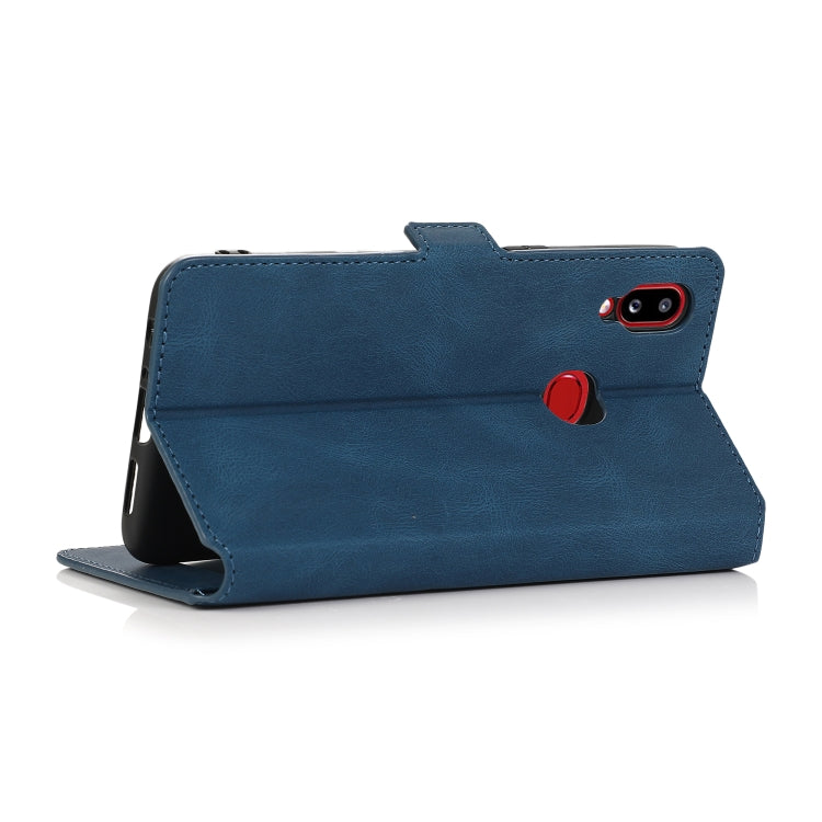 For Samsung Galaxy A10s Retro Magnetic Closing Clasp Horizontal Flip Leather Case with Holder & Card Slots & Photo Frame & Wallet