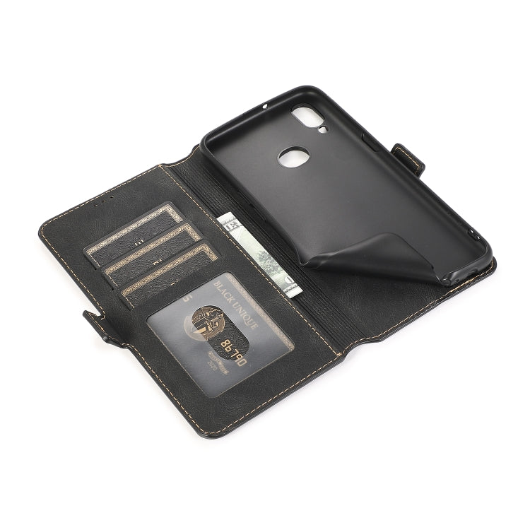 For Samsung Galaxy A10s Retro Magnetic Closing Clasp Horizontal Flip Leather Case with Holder & Card Slots & Photo Frame & Wallet