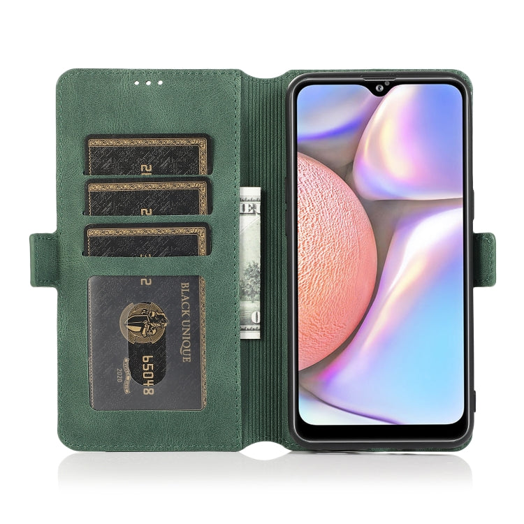 For Samsung Galaxy A10s Retro Magnetic Closing Clasp Horizontal Flip Leather Case with Holder & Card Slots & Photo Frame & Wallet