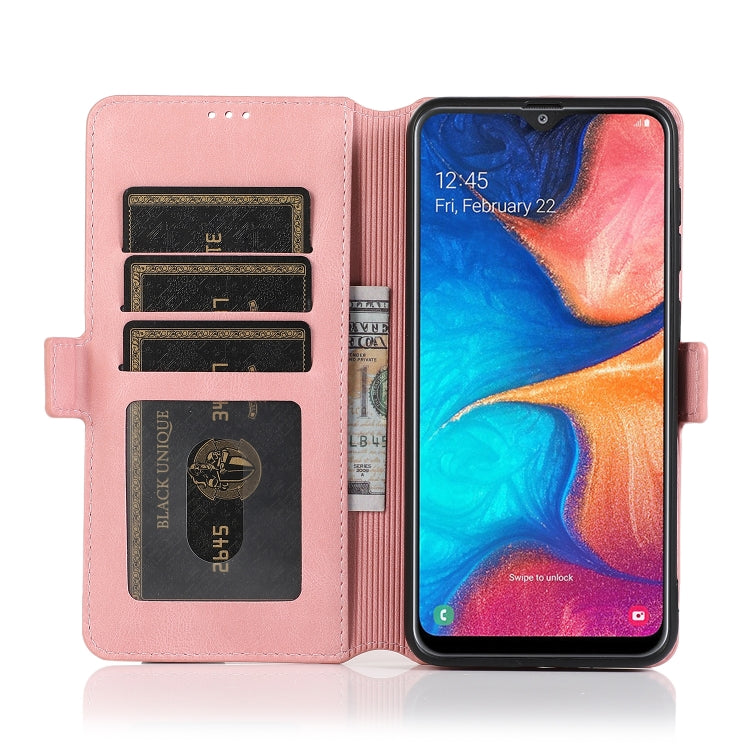 For Samsung Galaxy A20 & A30 Retro Magnetic Closing Clasp Horizontal Flip Leather Case with Holder & Card Slots & Photo Frame & Wallet