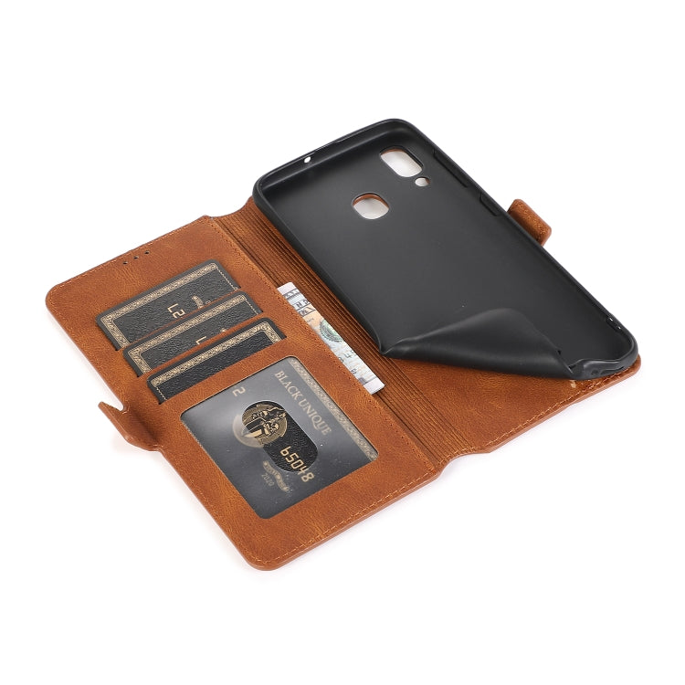 For Samsung Galaxy A20 & A30 Retro Magnetic Closing Clasp Horizontal Flip Leather Case with Holder & Card Slots & Photo Frame & Wallet