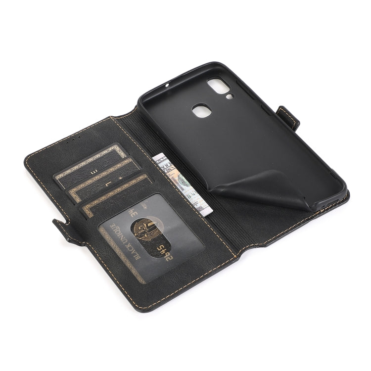For Samsung Galaxy A20 & A30 Retro Magnetic Closing Clasp Horizontal Flip Leather Case with Holder & Card Slots & Photo Frame & Wallet