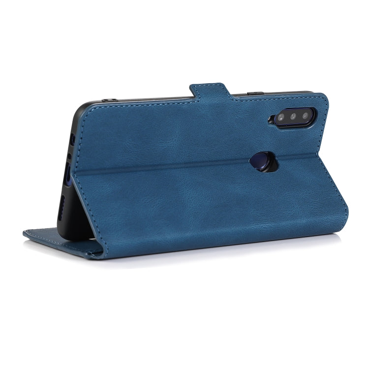 For Samsung Galaxy A20s Retro Magnetic Closing Clasp Horizontal Flip Leather Case with Holder & Card Slots & Photo Frame & Wallet