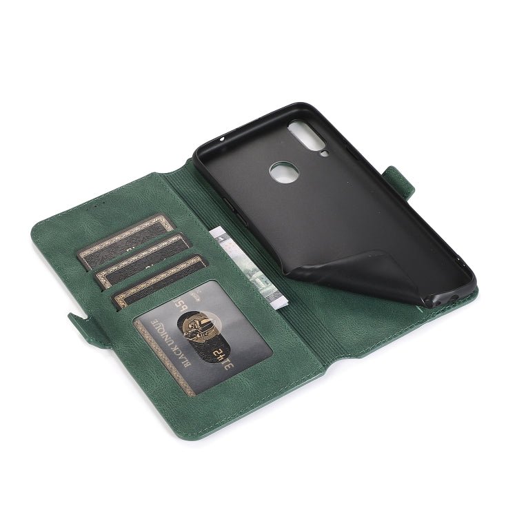 For Samsung Galaxy A20s Retro Magnetic Closing Clasp Horizontal Flip Leather Case with Holder & Card Slots & Photo Frame & Wallet