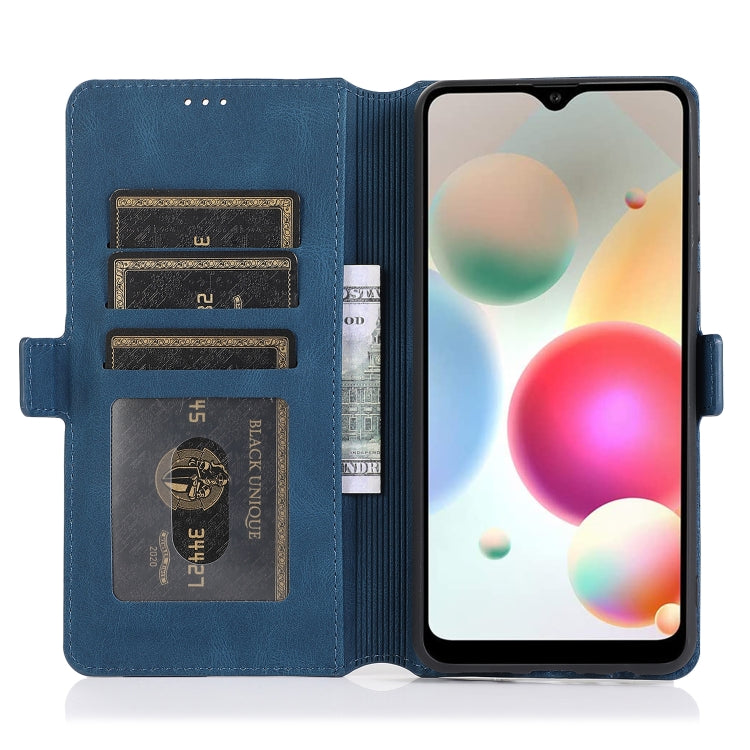 For Samsung Galaxy A21 Retro Magnetic Closing Clasp Horizontal Flip Leather Case with Holder & Card Slots & Photo Frame & Wallet