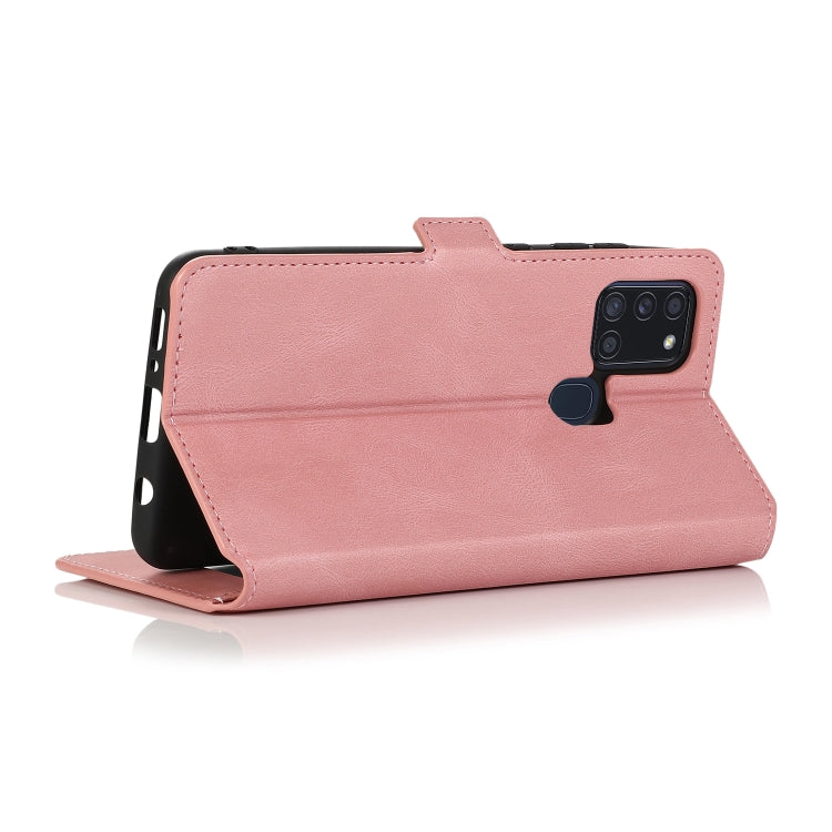 For Samsung Galaxy A21s Retro Magnetic Closing Clasp Horizontal Flip Leather Case with Holder & Card Slots & Photo Frame & Wallet