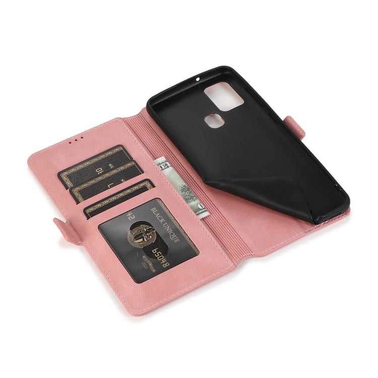 For Samsung Galaxy A21s Retro Magnetic Closing Clasp Horizontal Flip Leather Case with Holder & Card Slots & Photo Frame & Wallet