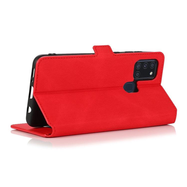 For Samsung Galaxy A21s Retro Magnetic Closing Clasp Horizontal Flip Leather Case with Holder & Card Slots & Photo Frame & Wallet