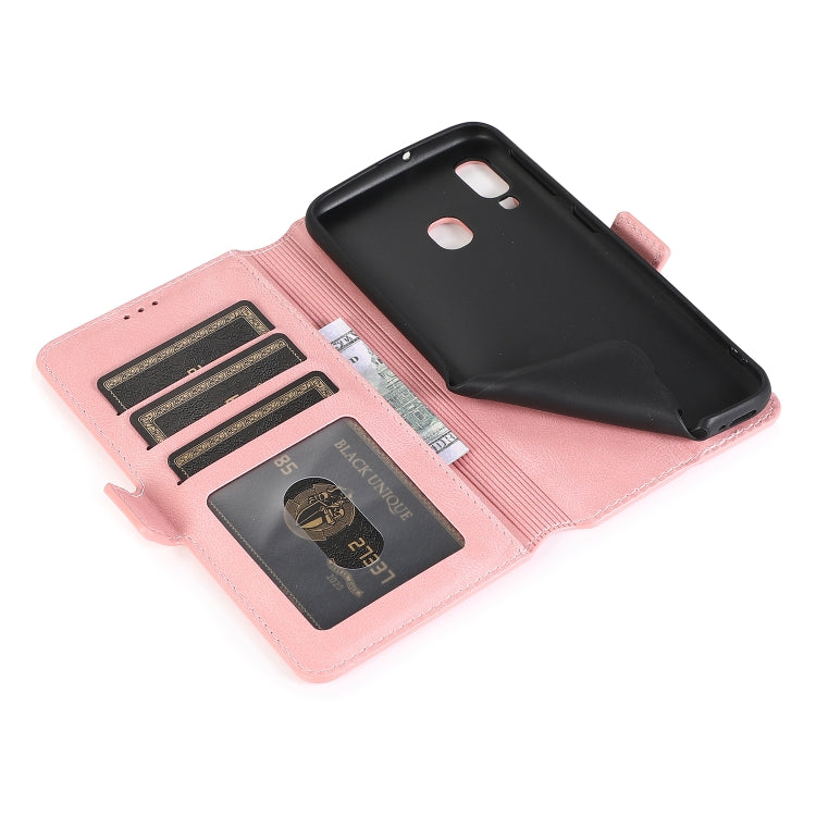 For Samsung Galaxy A40 Retro Magnetic Closing Clasp Horizontal Flip Leather Case with Holder & Card Slots & Photo Frame & Wallet