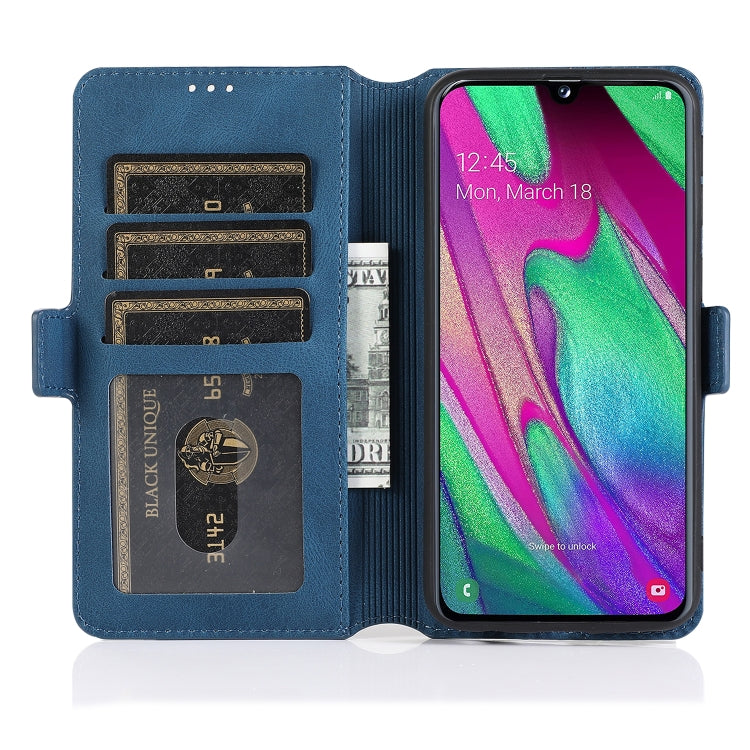 For Samsung Galaxy A40 Retro Magnetic Closing Clasp Horizontal Flip Leather Case with Holder & Card Slots & Photo Frame & Wallet
