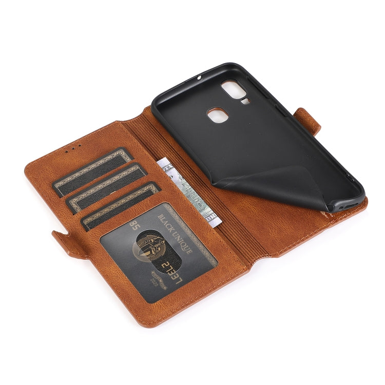 For Samsung Galaxy A40 Retro Magnetic Closing Clasp Horizontal Flip Leather Case with Holder & Card Slots & Photo Frame & Wallet