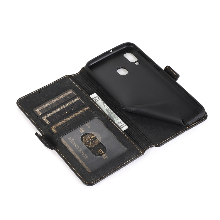 For Samsung Galaxy A40 Retro Magnetic Closing Clasp Horizontal Flip Leather Case with Holder & Card Slots & Photo Frame & Wallet