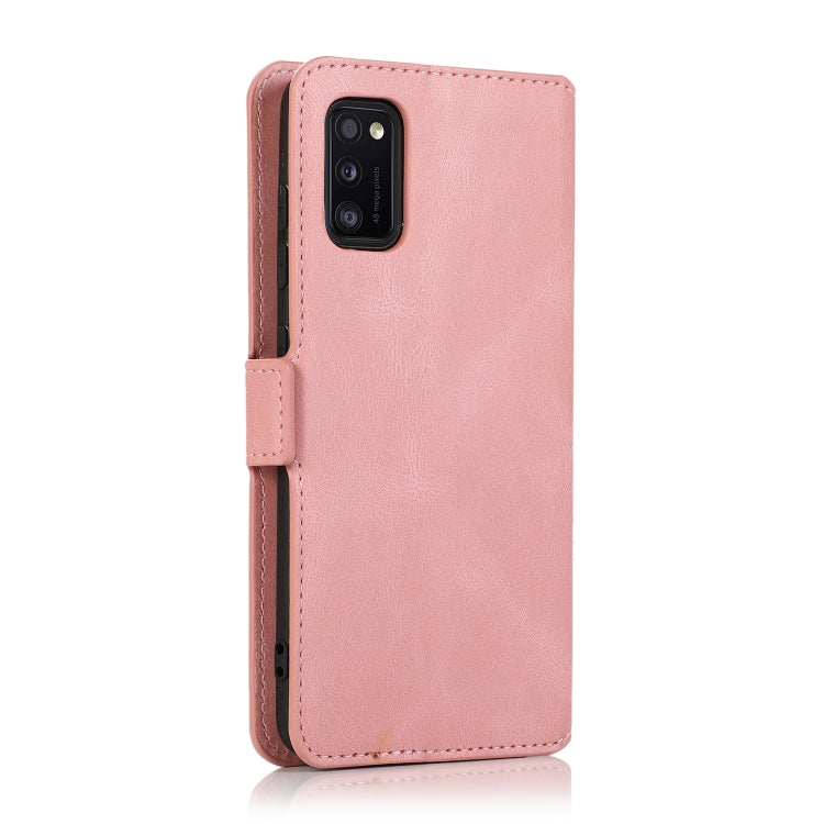 For Samsung Galaxy A41 Retro Magnetic Closing Clasp Horizontal Flip Leather Case with Holder & Card Slots & Photo Frame & Wallet