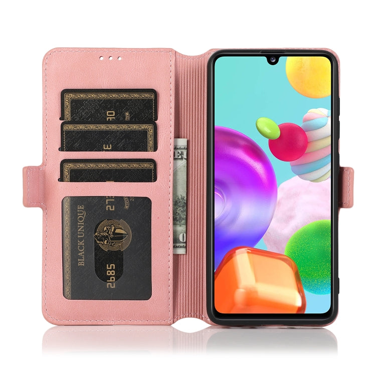 For Samsung Galaxy A41 Retro Magnetic Closing Clasp Horizontal Flip Leather Case with Holder & Card Slots & Photo Frame & Wallet