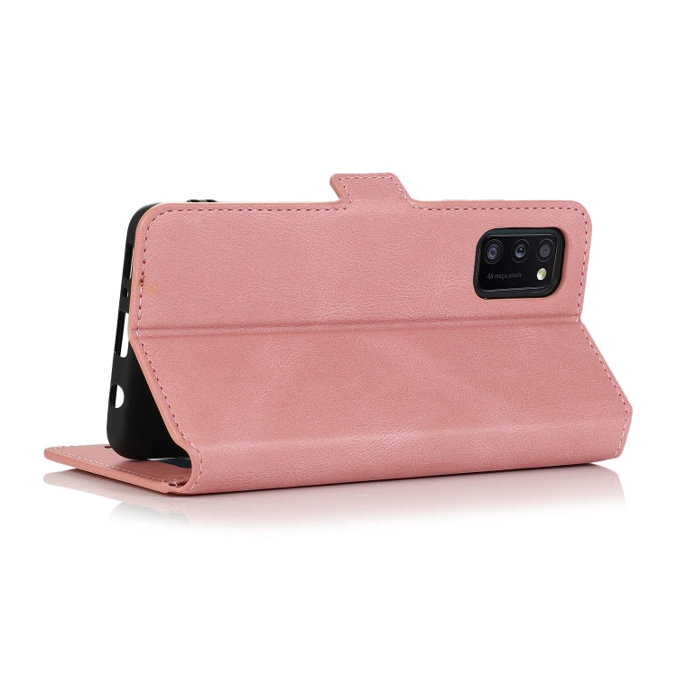 For Samsung Galaxy A41 Retro Magnetic Closing Clasp Horizontal Flip Leather Case with Holder & Card Slots & Photo Frame & Wallet