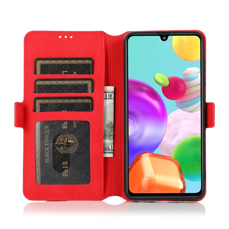 For Samsung Galaxy A41 Retro Magnetic Closing Clasp Horizontal Flip Leather Case with Holder & Card Slots & Photo Frame & Wallet