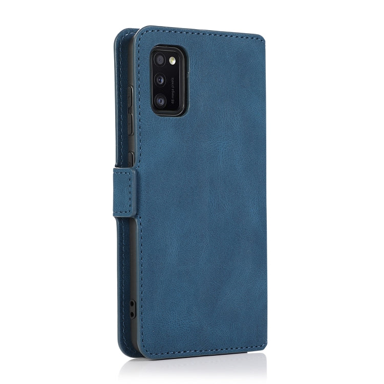 For Samsung Galaxy A41 Retro Magnetic Closing Clasp Horizontal Flip Leather Case with Holder & Card Slots & Photo Frame & Wallet