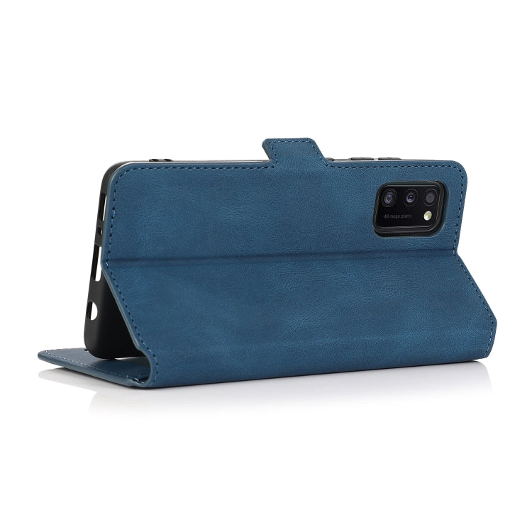 For Samsung Galaxy A41 Retro Magnetic Closing Clasp Horizontal Flip Leather Case with Holder & Card Slots & Photo Frame & Wallet
